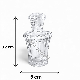 50 CC DİKEY ÇİZGİLİ CAM KOLONYA ŞİŞESİ