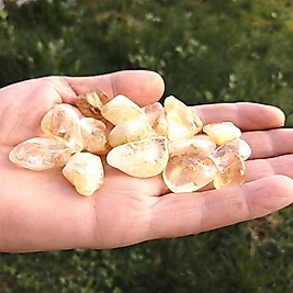 Doğaltaş Sitrin Cuzdan Bereket Taşı 1. Adet