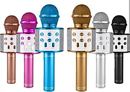 Karaoke Mikrofon Bluetooth Hoparlör Usb Sd Kart ve Aux Girişli