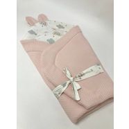 Pembe/Bulut Desenli Bebek Kundak
