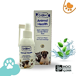 Bioxi® Kedi ve Köpekler İçin Ağız Bakım Suyu 100 ml – Taze Nefes ve Sağlıklı Dişler İçin Doğal Çözüm