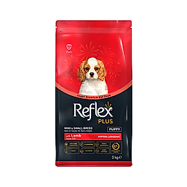 Reflex Plus Kuzu Etli Mini ve Küçük Irk Yavru Köpek Maması (3 kg)