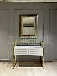 80X60 CM AYNA, 90X35X100 CM DRESUAR GOLD Z27