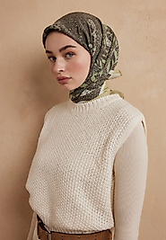 ELİZA DESEN PAMUK İPEK EŞARP ADAÇAYİ