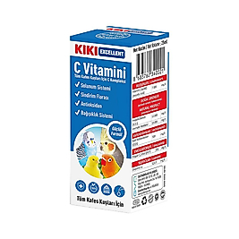 Kiki Excellent Kuşlar İçin C Vitamini 25 ml