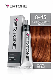 VERTONE SAÇ BOYASI 60 ML. (8-45 AÇIK MAHAGONY BAKIR)