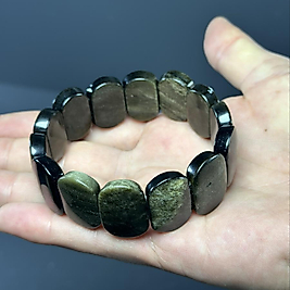 Gold Obsidyen Rolex Bileklik