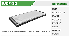 POLEN FİLTRESİ VW LT 28-35 2.0,2.3 TD 96-01 LT 28-46 SDI-TDI  VOLT 96-06