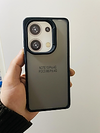 Redmi Note 13 Pro 4G - Poco M6 Pro 4G Uyumlu Buzlu Kahverengi Telefon Kılıfı