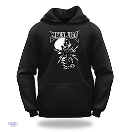Metallica Model Slimfit Kapüşönlu Hoodie Erkek kadın Sweatshirt