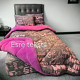 TEK KİŞİLİK MÜRDÜM LOWE YORGAN SETİ