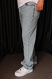 Buz Mavisi Baggy Pantolon