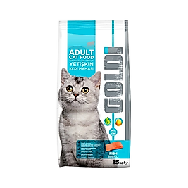 Goldi Balık Etli Yetişkin Kedi Maması (15 kg)