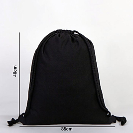 "Başörtümle Mutluyum" Baskılı Ham Bez Sırt Çantası %100 Pamuk