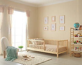 Nova - Natural Yuvarlak Çıtalı Karyola