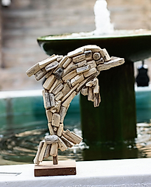 Driftwood Yunus Balık – El Yapımı Bohem Ofis & İş Yeri Dekor Hediyesi