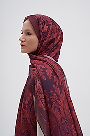 Nilla Pamuklu Şal Marni Bordo