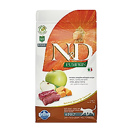 N&D Pumpkin Balkabaklı, Geyik Etli & Elmalı Yetişkin Kedi Maması 1,5 kg
