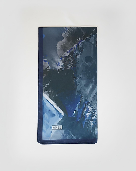 Dijital Kristal Eşarp Pastel Boya Desen