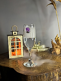 ŞAMPANYA KADEHİ AĞAÇ FİGÜRLÜ 2'Lİ