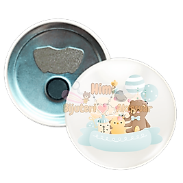 Kız Erkek Çocuk Baby Shower Metal Resimli İğneli Buton Rozet Magnet Anahtarlık Açacak Çanta Rozetleri M29