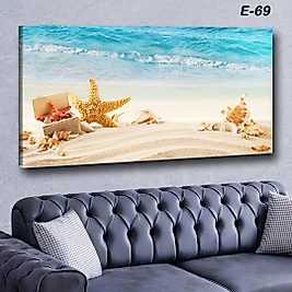 MERCAN MOBİLYA  VE AKSESUAR , DENİZ KABUĞU  130*70 KANVAS TABLO