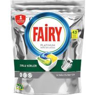 Fairy Platinum 43 Yıkama Bulaşık Makinesi Deterjanı Kapsülü /TabletiLimon Kokulu