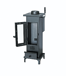 MİNİ ŞÖMİNE PELET ve ODUN SOBASI TEK CAMLI