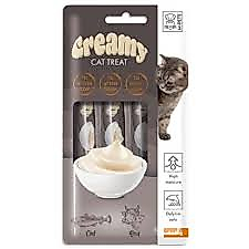 M-PETS Creamy Morina Balıklı ve Biftekli Kedi Ödülü 4x15gr