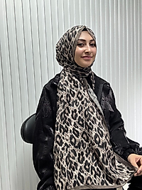 Zer Leopar Desen Şal