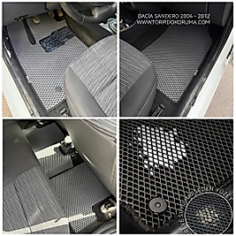 Dacia Sandero 2004 - 2012 Akıllı Premium Eva Oto Paspas (Aksesuarlar Fiyata Dahil Değildir)