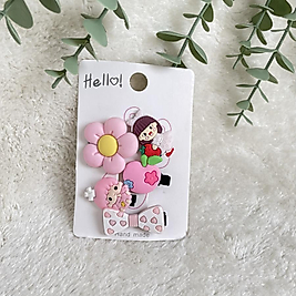 Karışık Desenli Klips  Toka Set