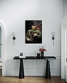 ATATÜRK POSTER ASKERİ KIYAFET
