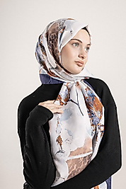 FLOOR İPEK ŞAL EL DİKİŞİ DESEN-1