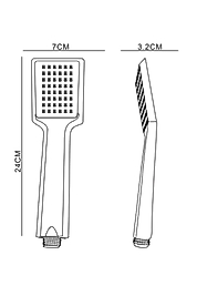 Arya Duş Başlığı + Vakumlu Mafsal + Duş Hortumu Duş Takımı Duş Seti