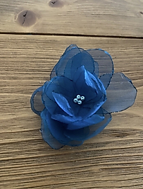 Blue Organza Brooch