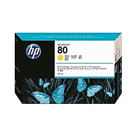 Hp 80-C4823A Orjinal Sarı Baskı Kafası ve Kafa Temizleyici 1050c 2010 Tarihli