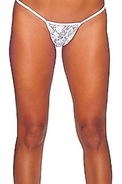 Leyna Beyaz Dantelli Tanga TM1165