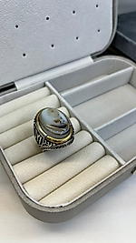 925 AYAR DAMARLI AKİK GÜMÜŞ ERKEK YÜZÜK