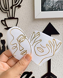 Siluet Folyo Sticker 7 cm Ölçüsünde 1 adet