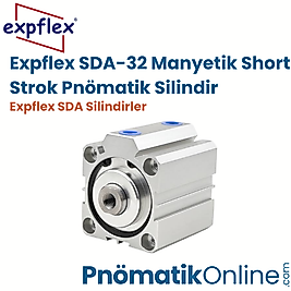 Expflex SDA-32 Manyetik Short Strok Pnömatik Silindir