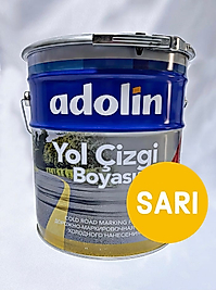 adolin yol çizgi boyası 15 lt sarı