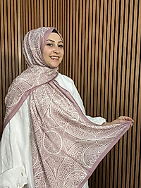 İpekseli Etnik Desen Pamuklu Şal