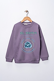 Kız Çocuk "Hz Hatice"  Baskılı Pamuklu Sweat