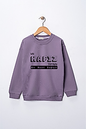 Çocuk "Bir Hafız Yetişir Bir Nesil Değişir" Baskılı Pamuklu Sweat
