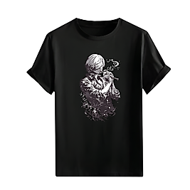 Anime Karakter Tarzı Baskılı Oversize Unisex Tişört