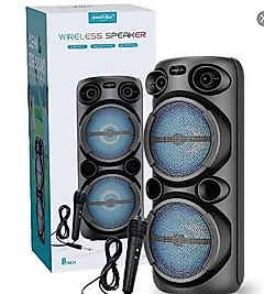 Kablolu MCirophone'lu GTS 2059 Subwoofer TWS Parti Bluetooth Hoparlörü