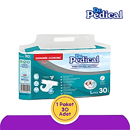 Dr. Pedical Belbantlı Yetişkin Hasta Bezi Büyük (L) 30 Adet