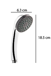 Caprice Duş Başlığı + Siyah Duş Hortumu + Vakumlu Mafsal Duş Takımı Duş Seti