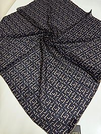 SOFT KETEN EŞARP GEOMETRİK DESEN 05